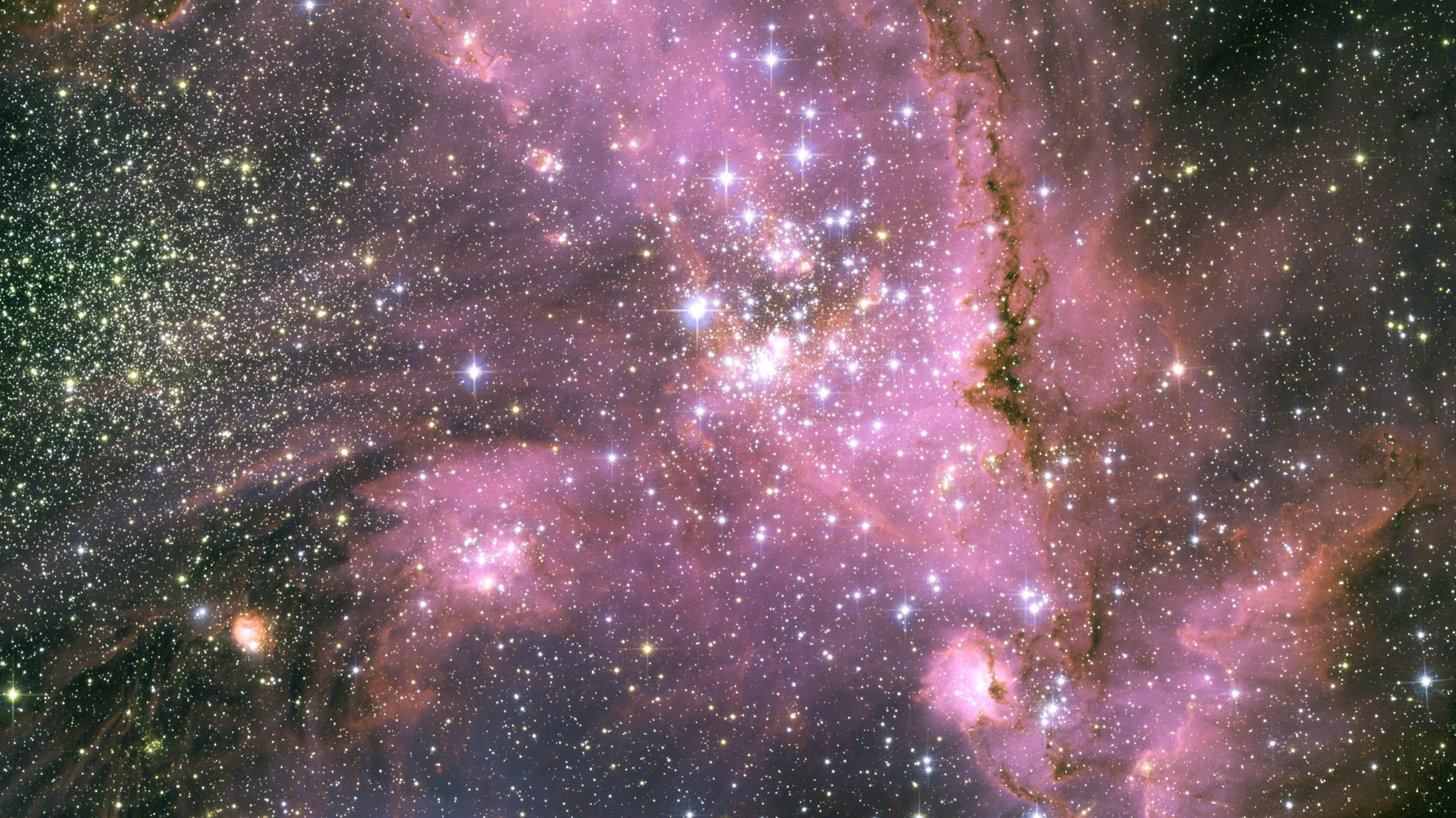 Wallpaper Stars Pink Light Galaxy 4k Ultra HD