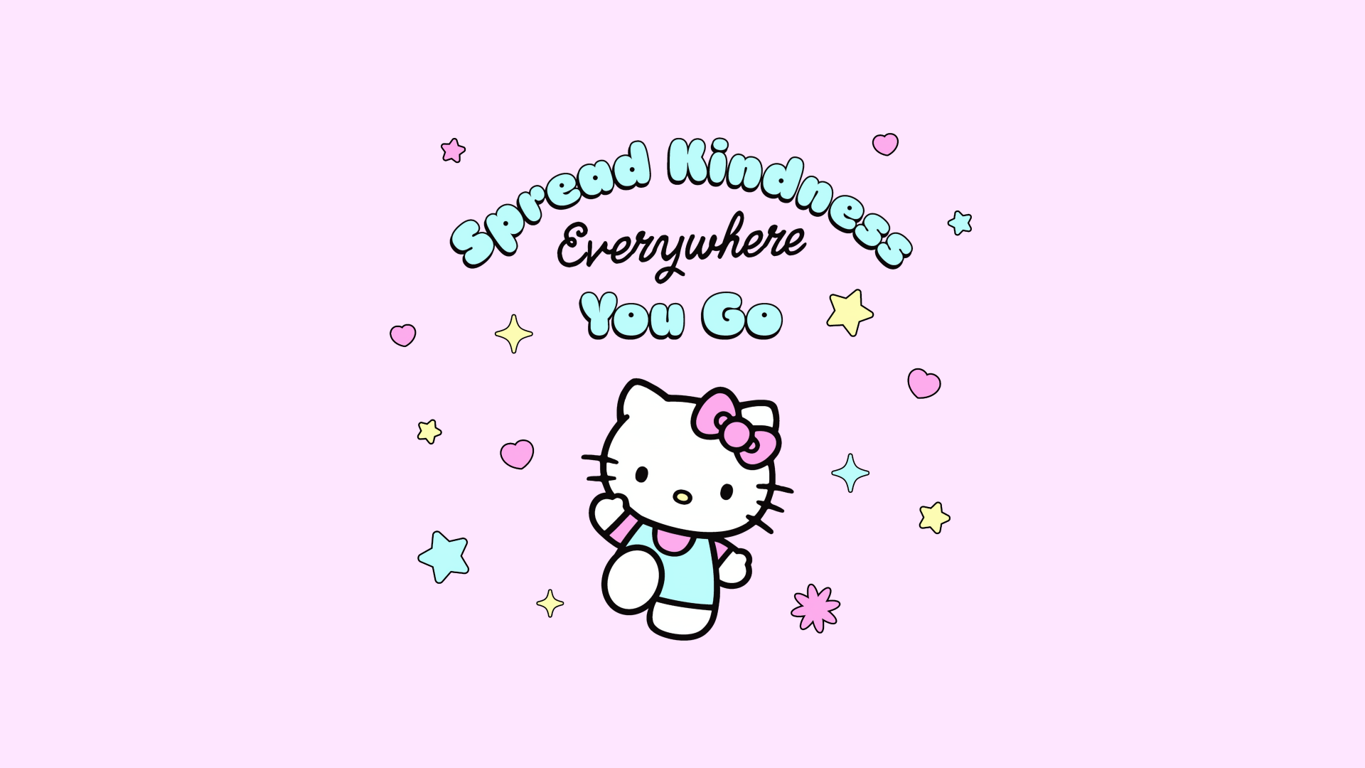 Spread Kindness Hello Kitty 4k Wallpaper