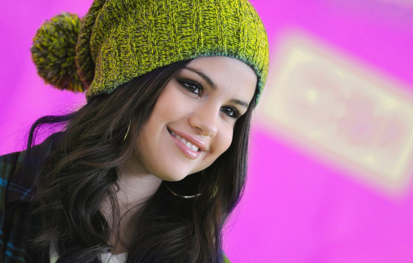 Wallpaper Hat Selena Gomez American Girl Beauty
