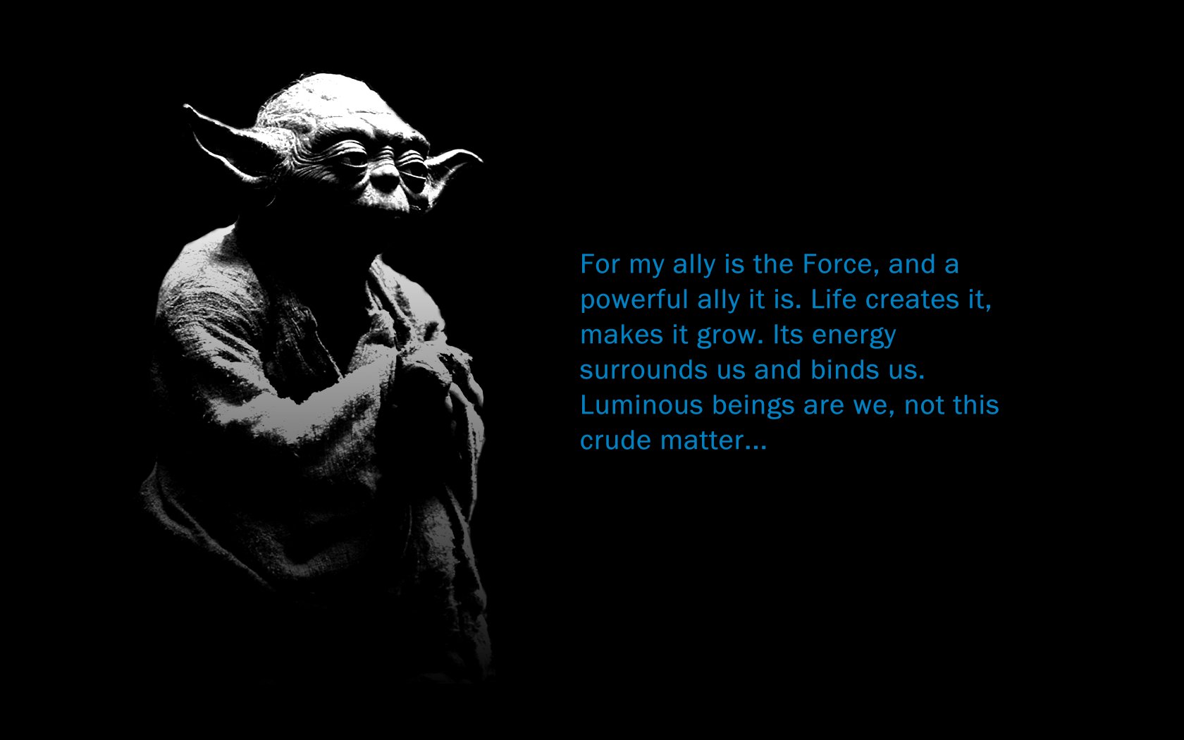 Yoda and The Force wallpaper   ForWallpapercom