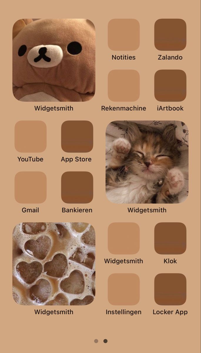 Beige Homescreen Aesthetic Wallpaper