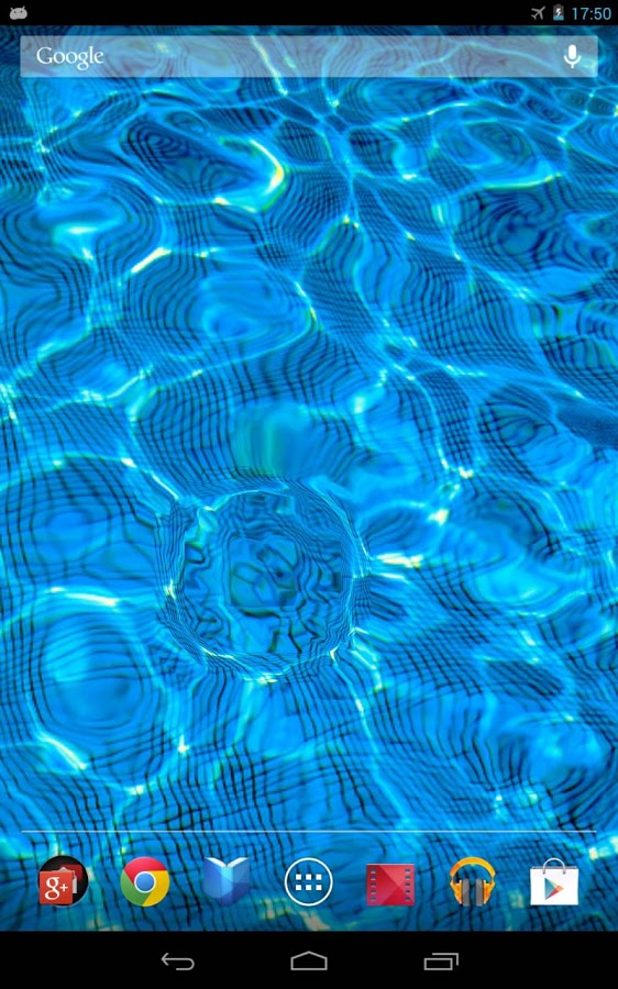 Water Drop Live Wallpaper Simulates Ripple Effect With