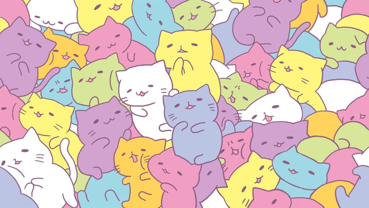 Kawaii Cat Wallpaper - WallpaperSafari