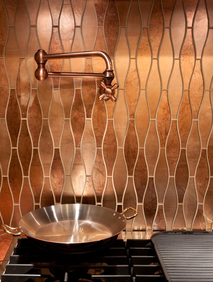 Stunning Copper Backsplash For Modern Kitchens Decozilla