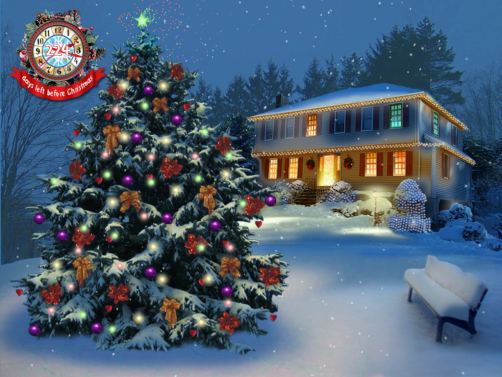 Cloudeight Premium 3d Screen Savers White Christmas Tree In The Park