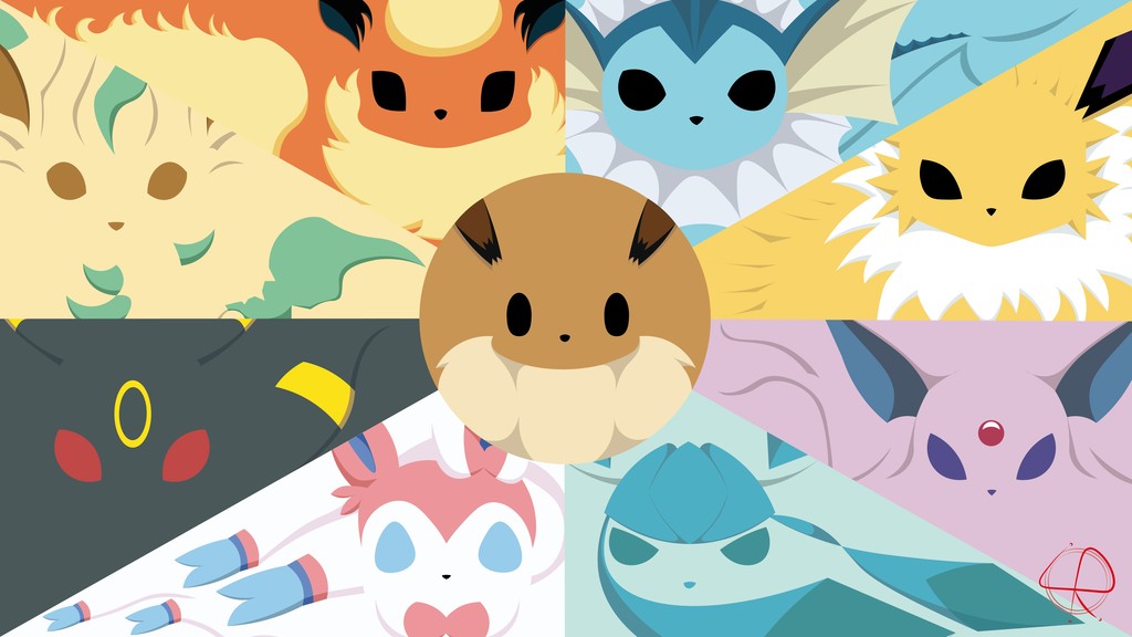 Eeveelution Almost Minimalist Wallpaper By Leorenahy On