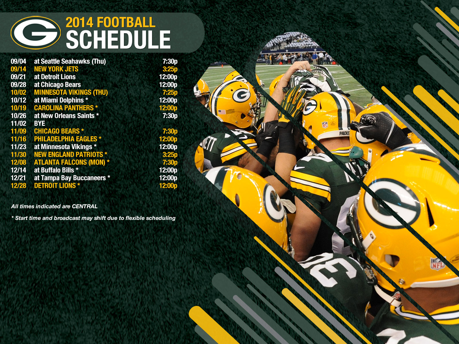 Packers Schedule 2020 Wallpaper / Green Bay Packers Schedule Wallpaper