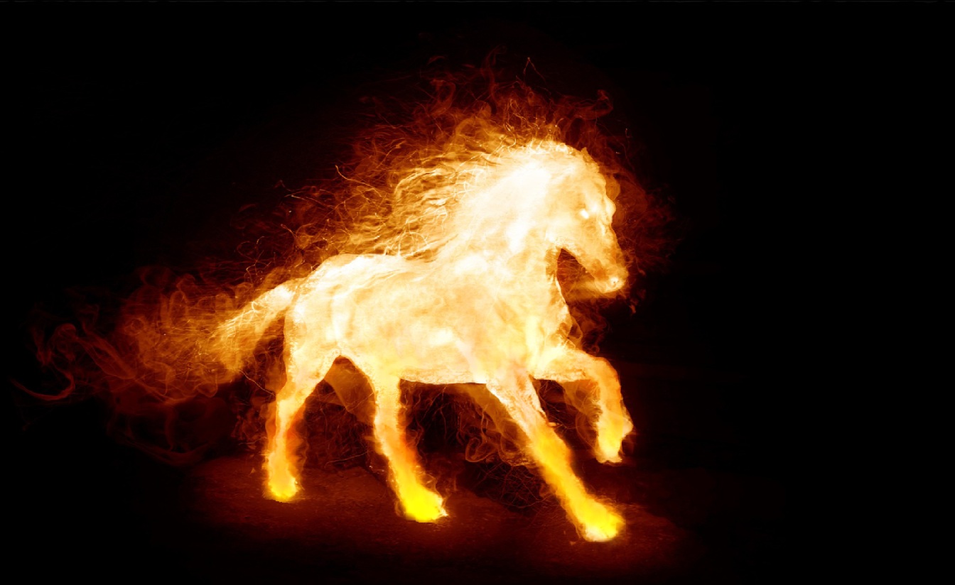 animated wallpaper fire horse screensaver animated wallpaper