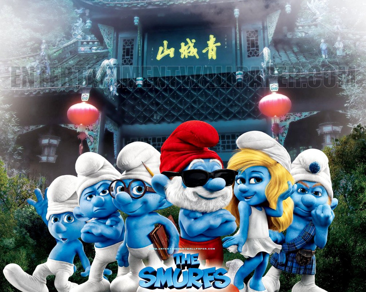 Smurfs Mentsprovided Christmas Wallpaper