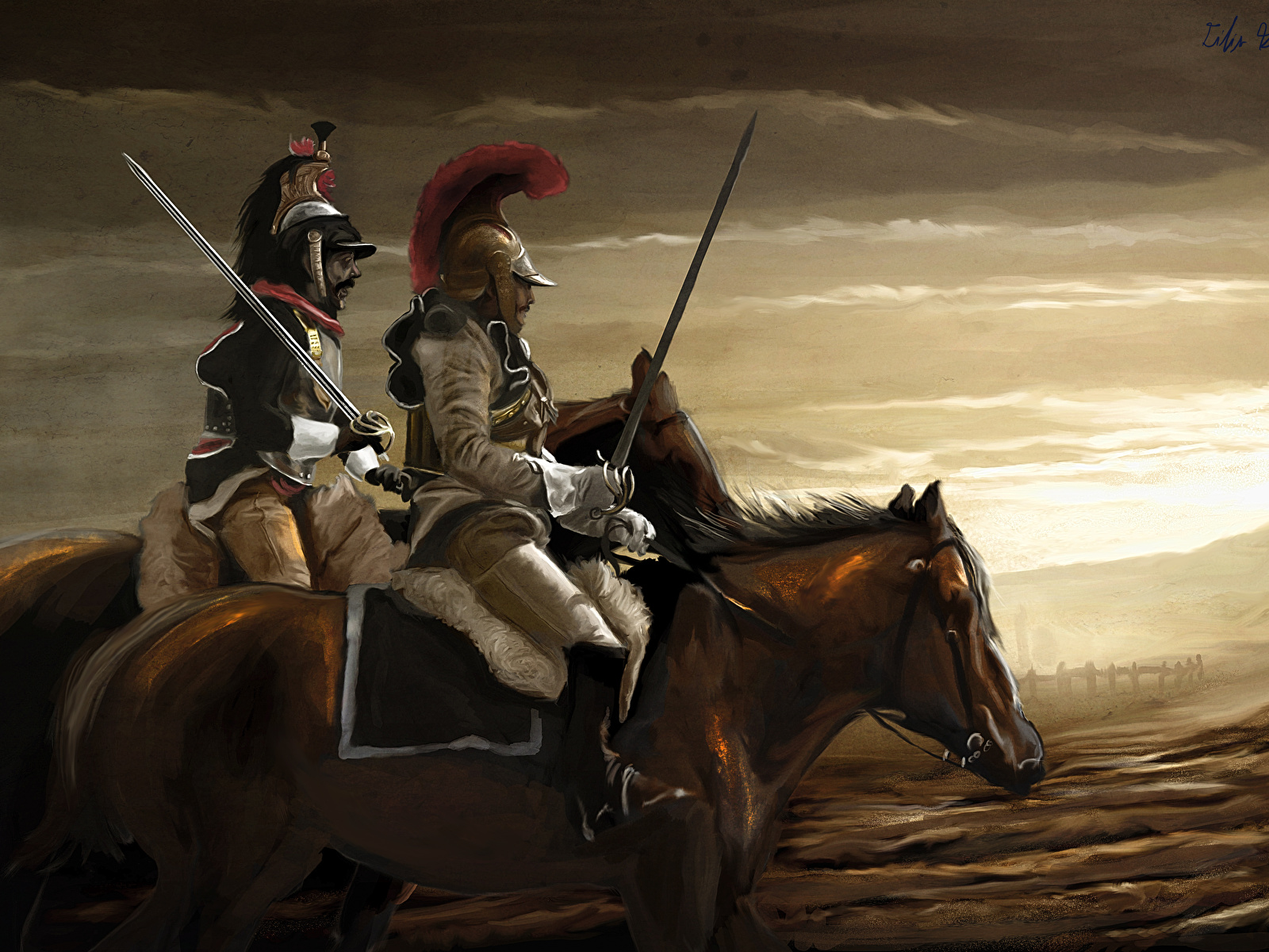Desktop Wallpaper Military Horses Soldiers French Cavalry