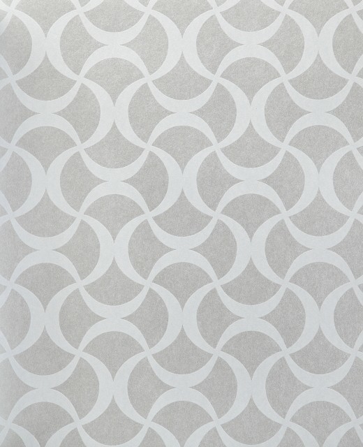 Wallpaper Metallic Silver Contemporary By