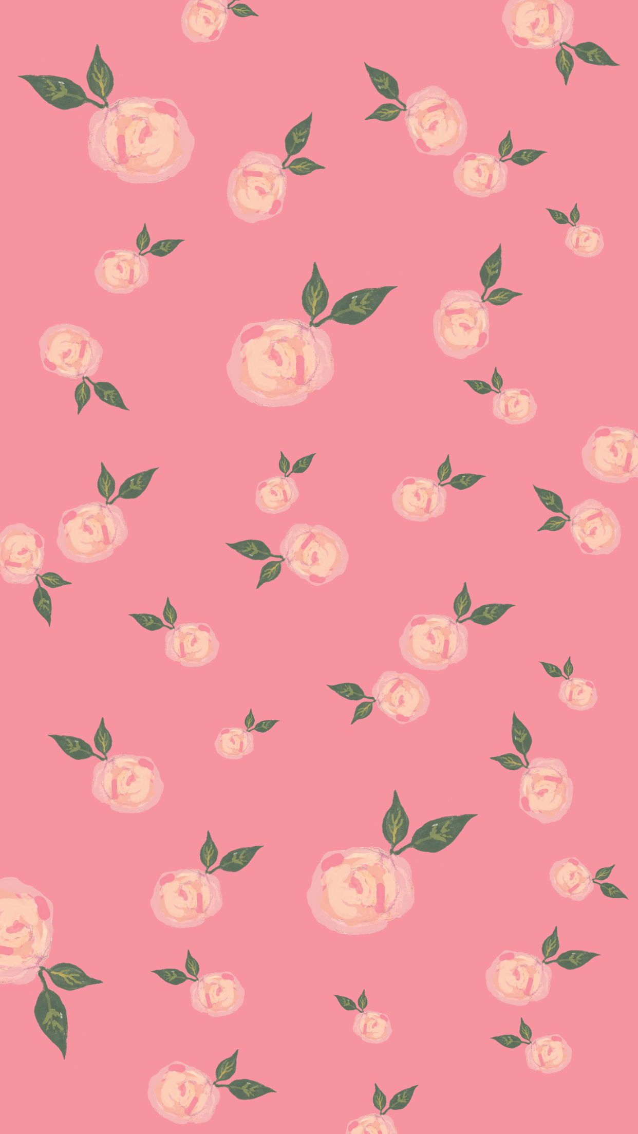 Pink St Valentines Day iPhone Wallpaper