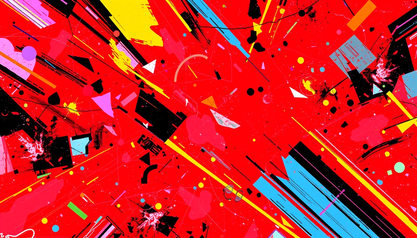 Neon Red Background