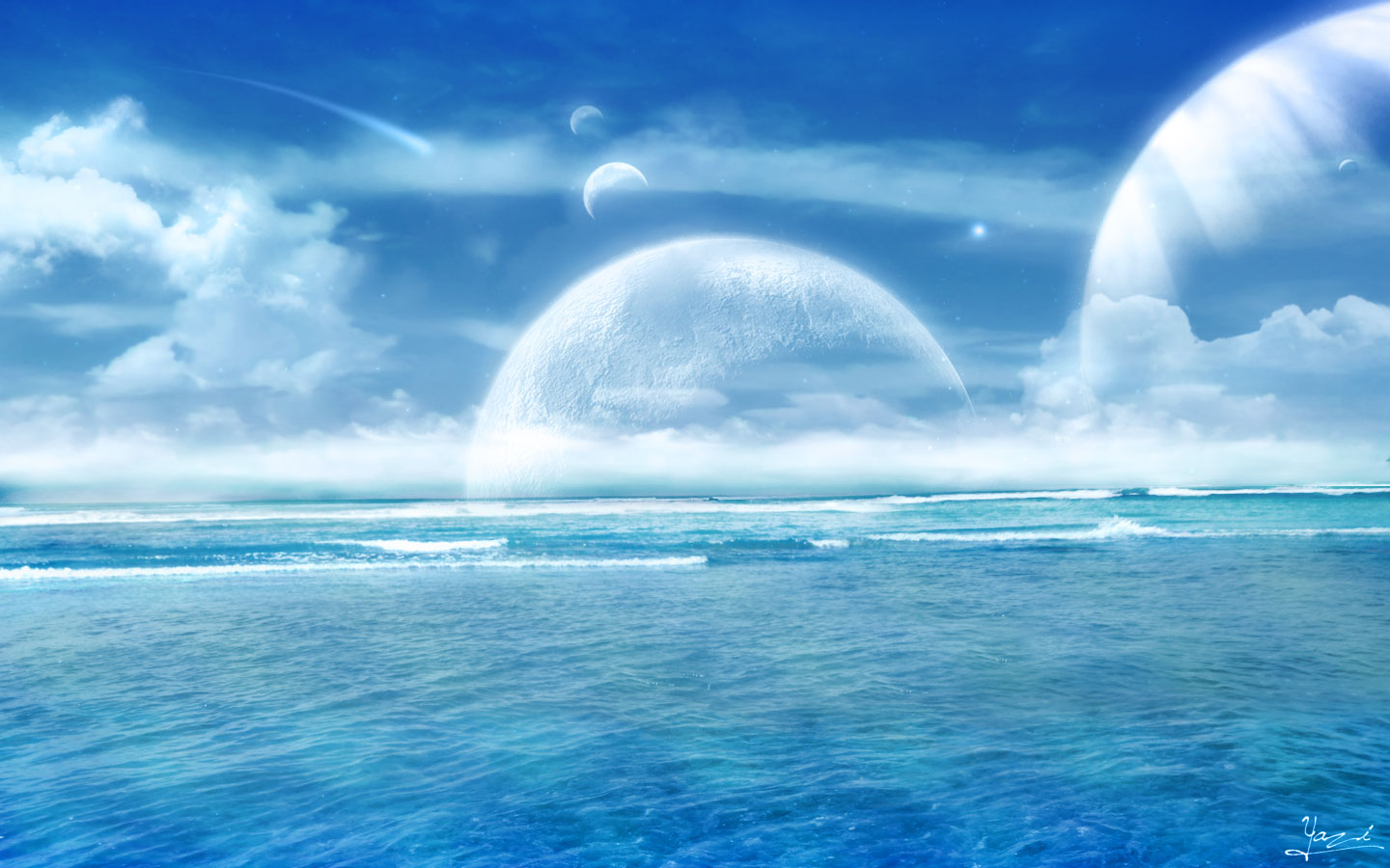 Best Magical Ocean Horizon Widescreen Wallpaper Hd Wide Desktop