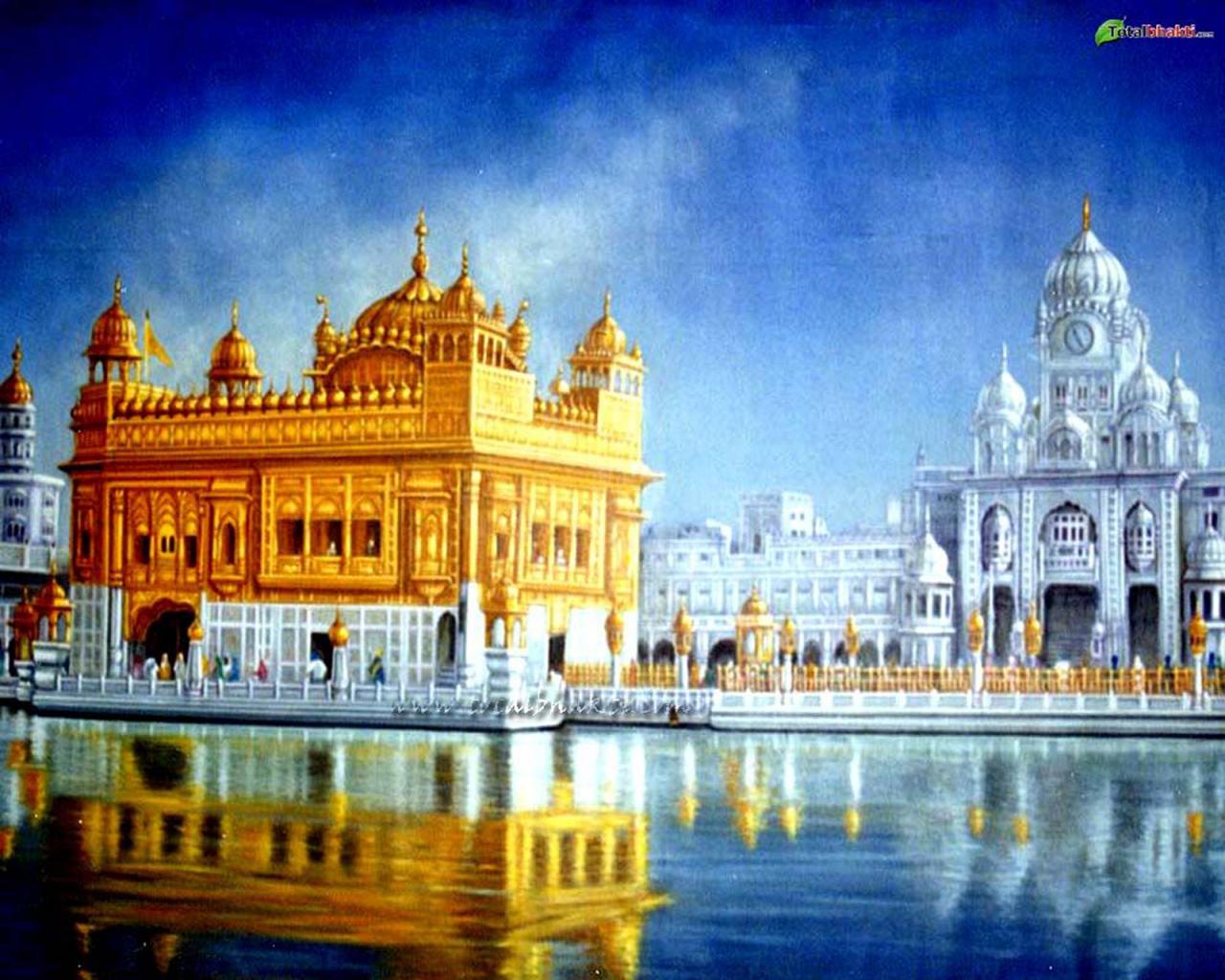 golden temple hd wallpaper 1366x768  Golden temple wallpaper Golden  temple amritsar Golden temple