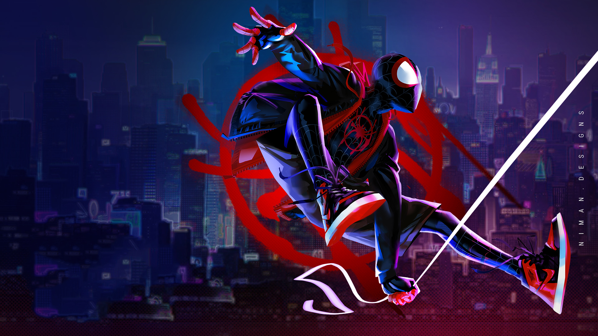 Art Spider Verse New Wallpaper HD Superheroes 4k
