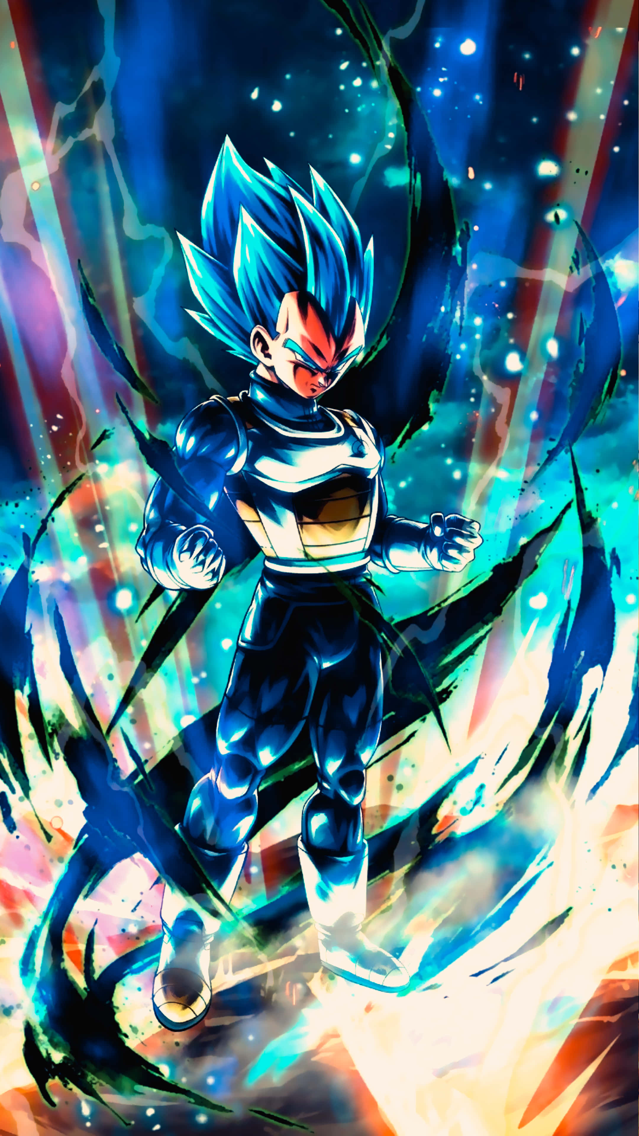 Cool Vegeta Green Wallpaper