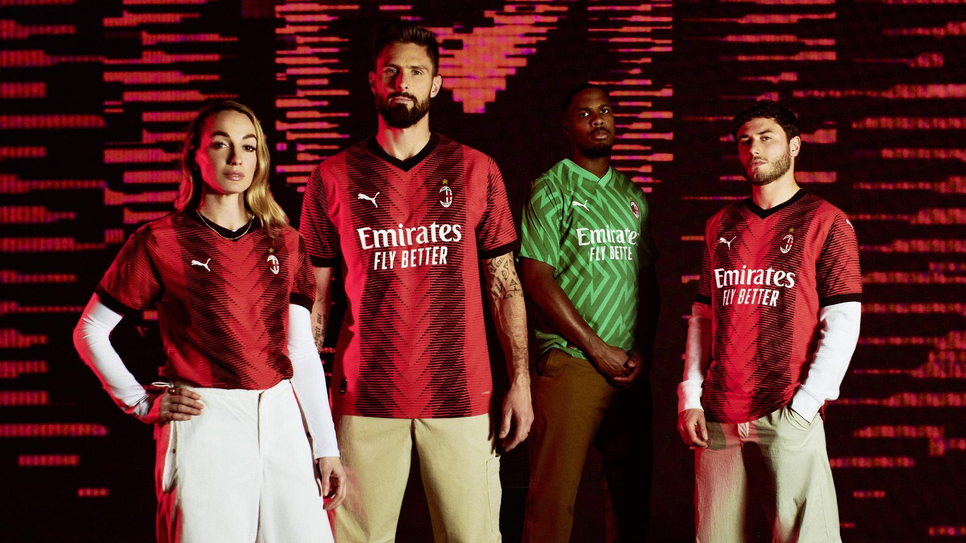 Official Ac Milan Unveil New Home Kit For The Season Photos
