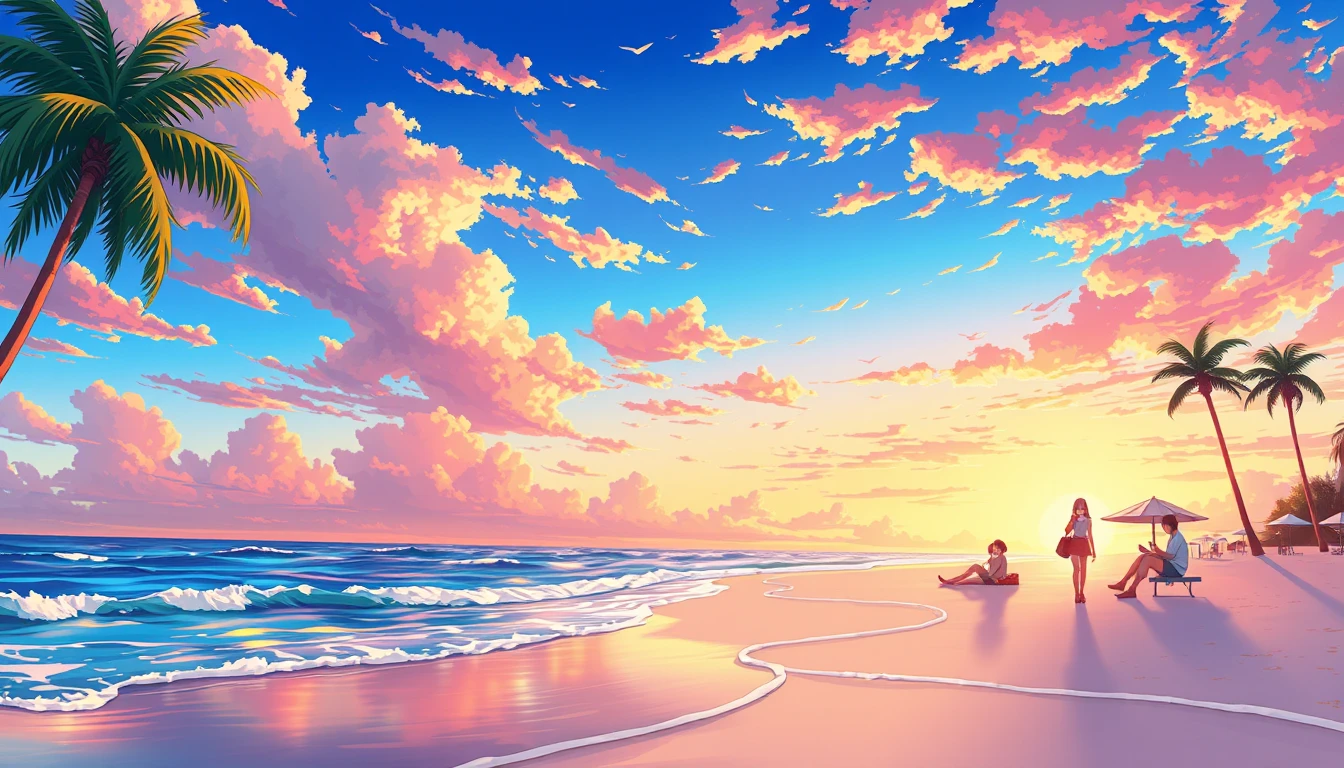 Anime Beach Wallpaper