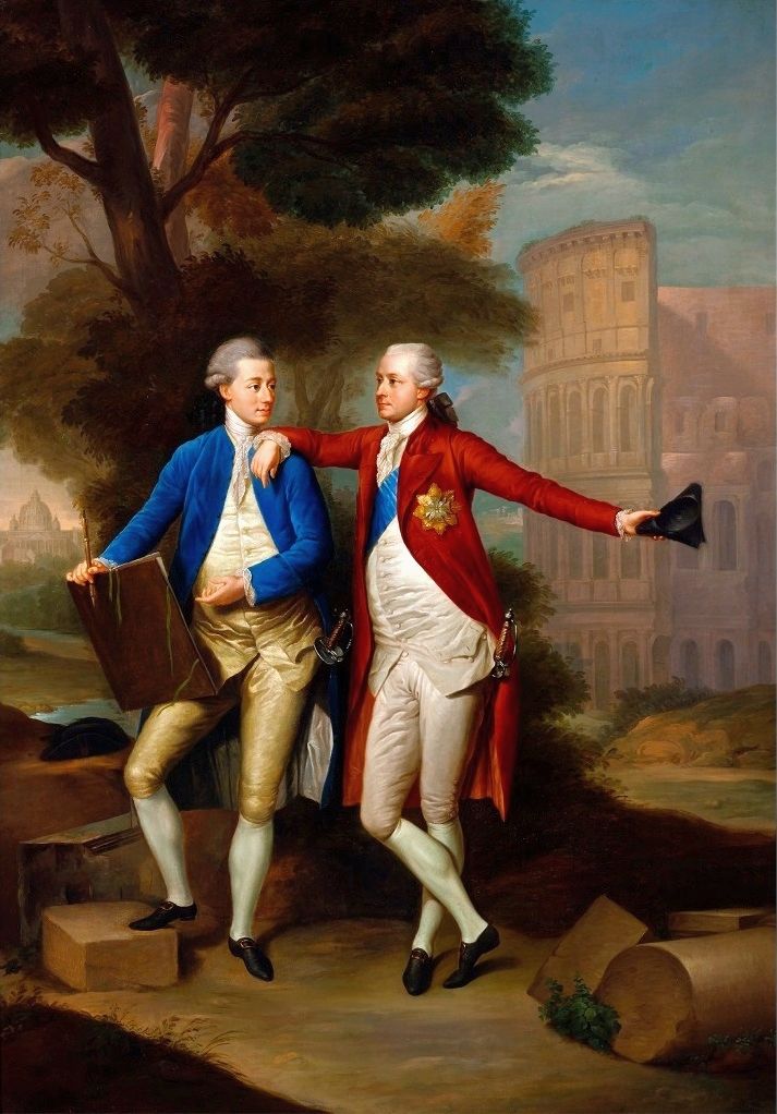 The Brothers Franciszek And Kazimierz Rzewuski With Roman