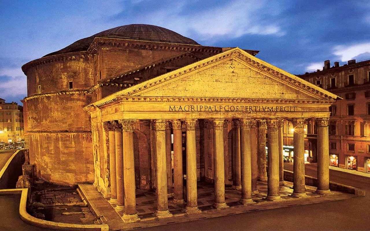 Pantheon Agripa Roma Italia Wallpaper