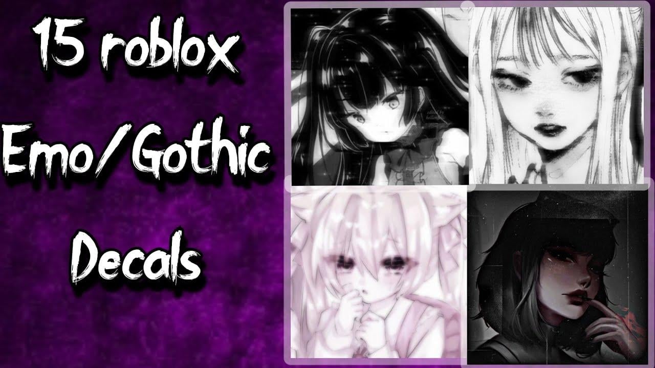 Emo Gothic Roblox Decals Links In Desc