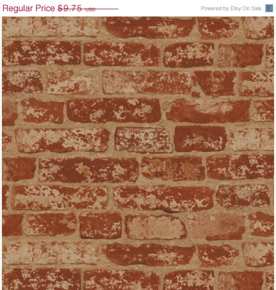 Old World Rustic Bricks Industrial Loft Wallpaper By The Yard