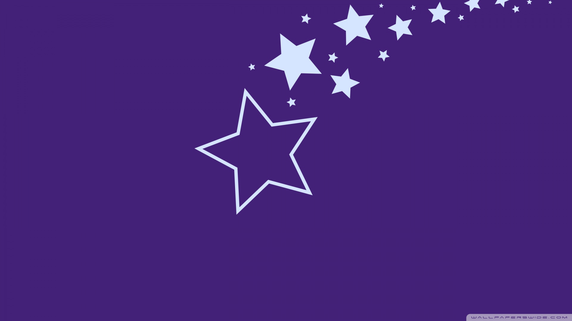 Stars Purple Background Wallpaper