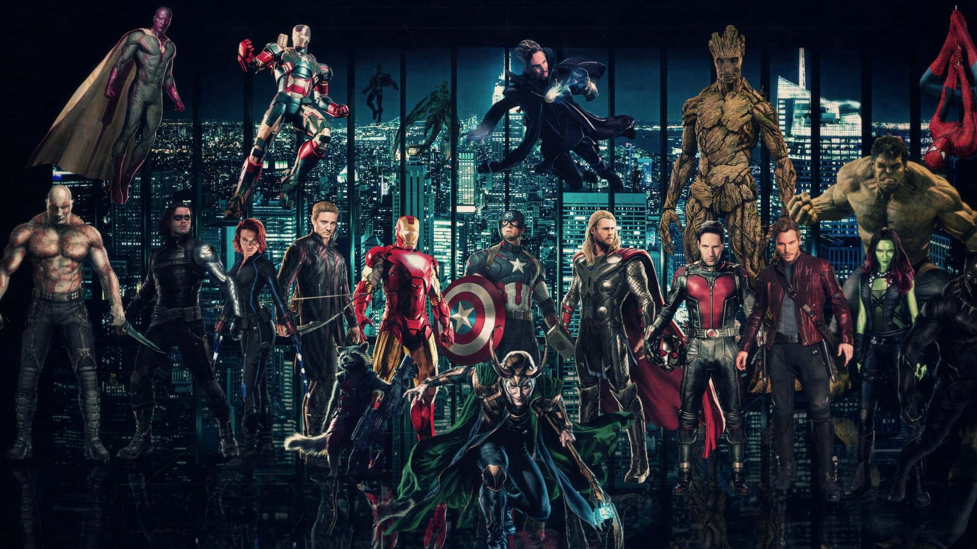 Enjoy The Marvel Experience On Your Laptop Wallpaper