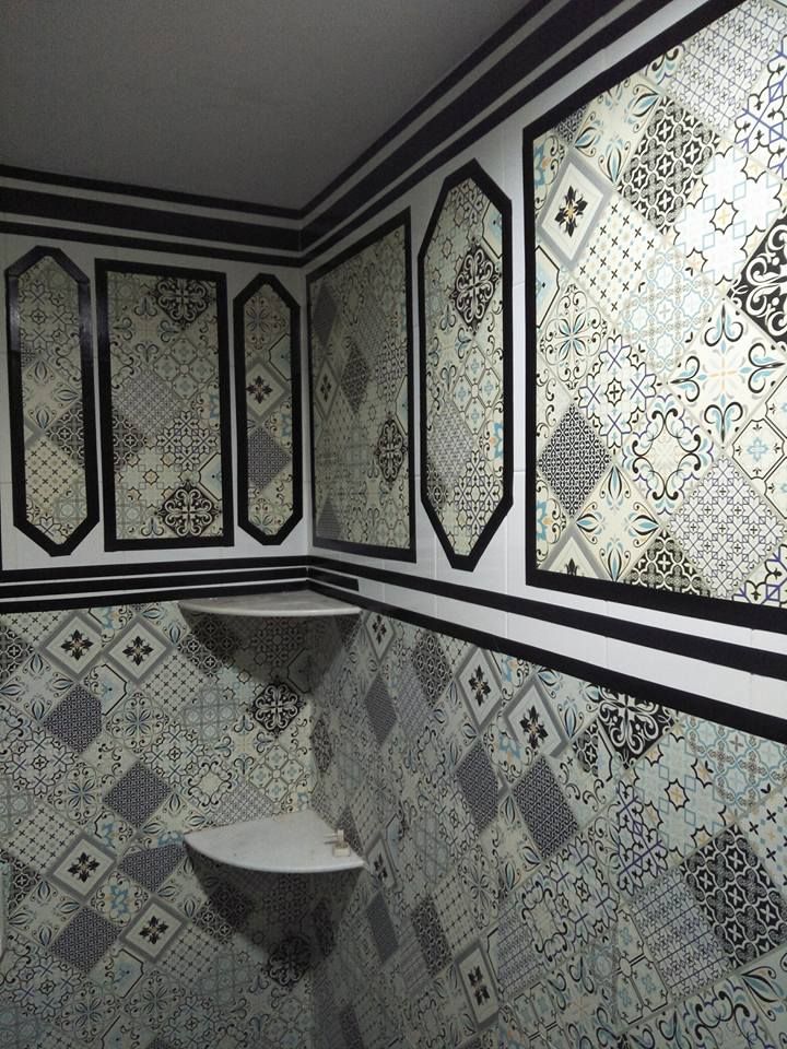 My 2nd Toilet Makeover Using Same Wallpaper From Kaison Morrocon