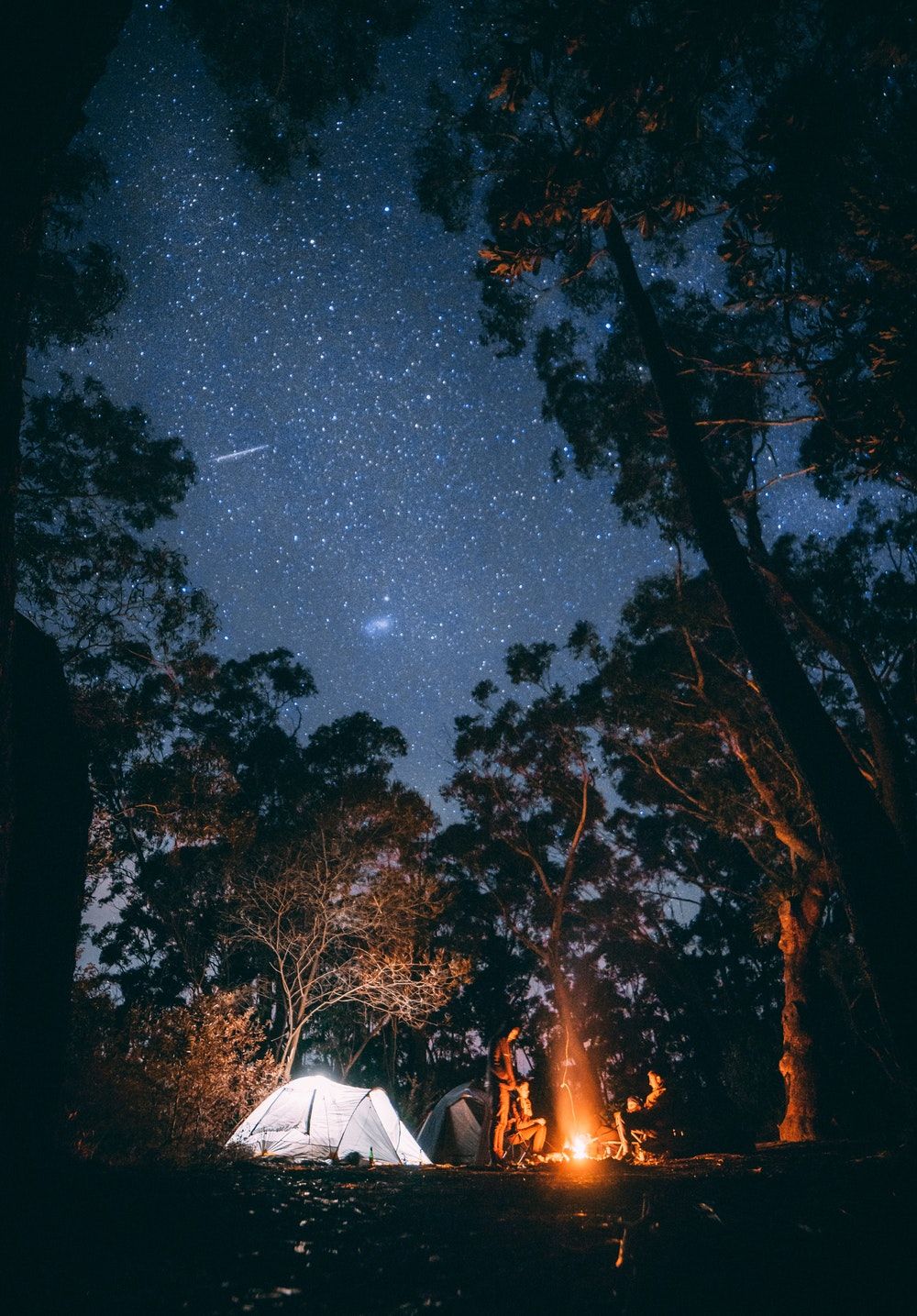 Camping iPhone Wallpaper Top Background