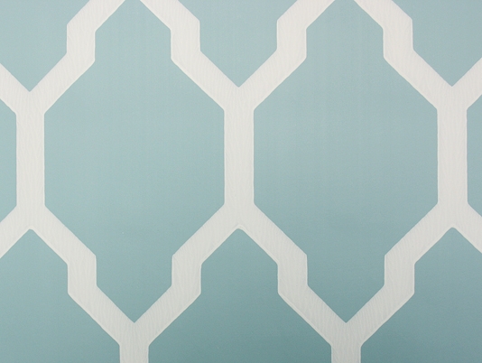 Wallpaper A Large Bold Geometric Repeat Design In Pale Turquoise