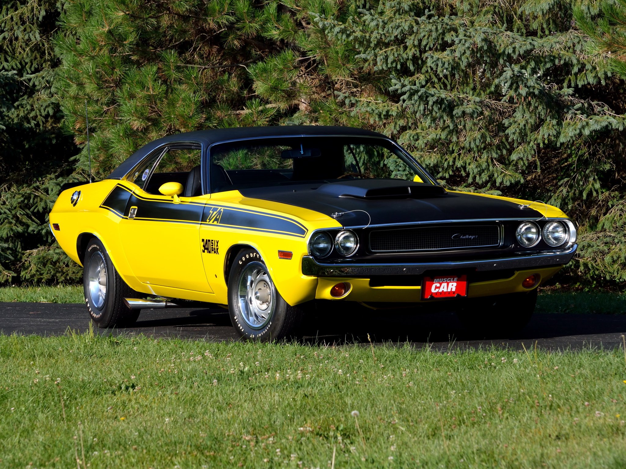 Dodge Challenger T A Six Pack Muscle Classic Wallpaper