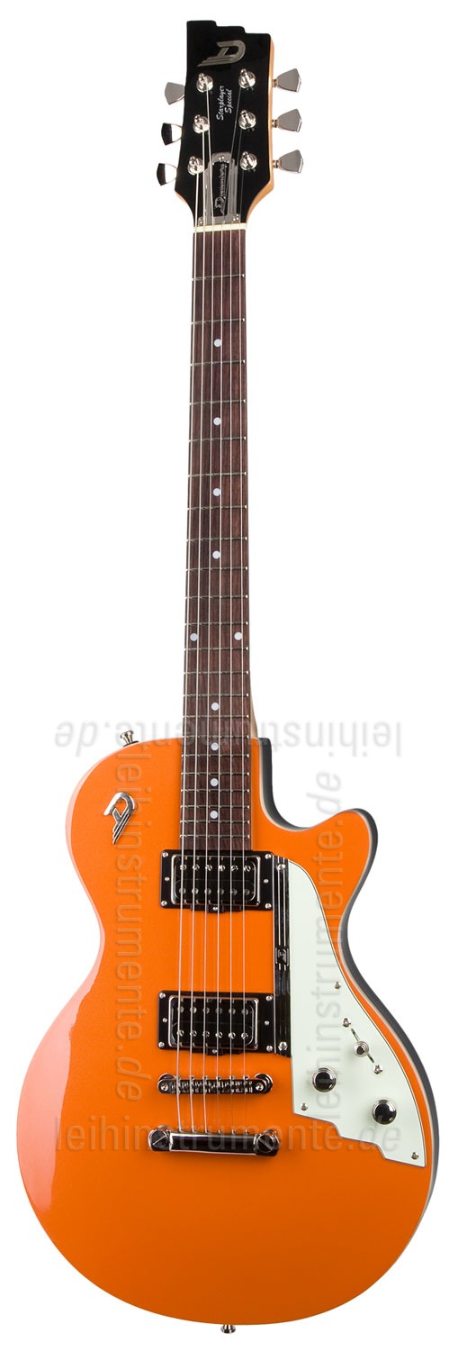 Orange Electric Guitar Duesenberg