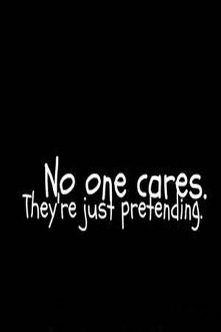 No One Cares iPhone Wallpaper Mobile
