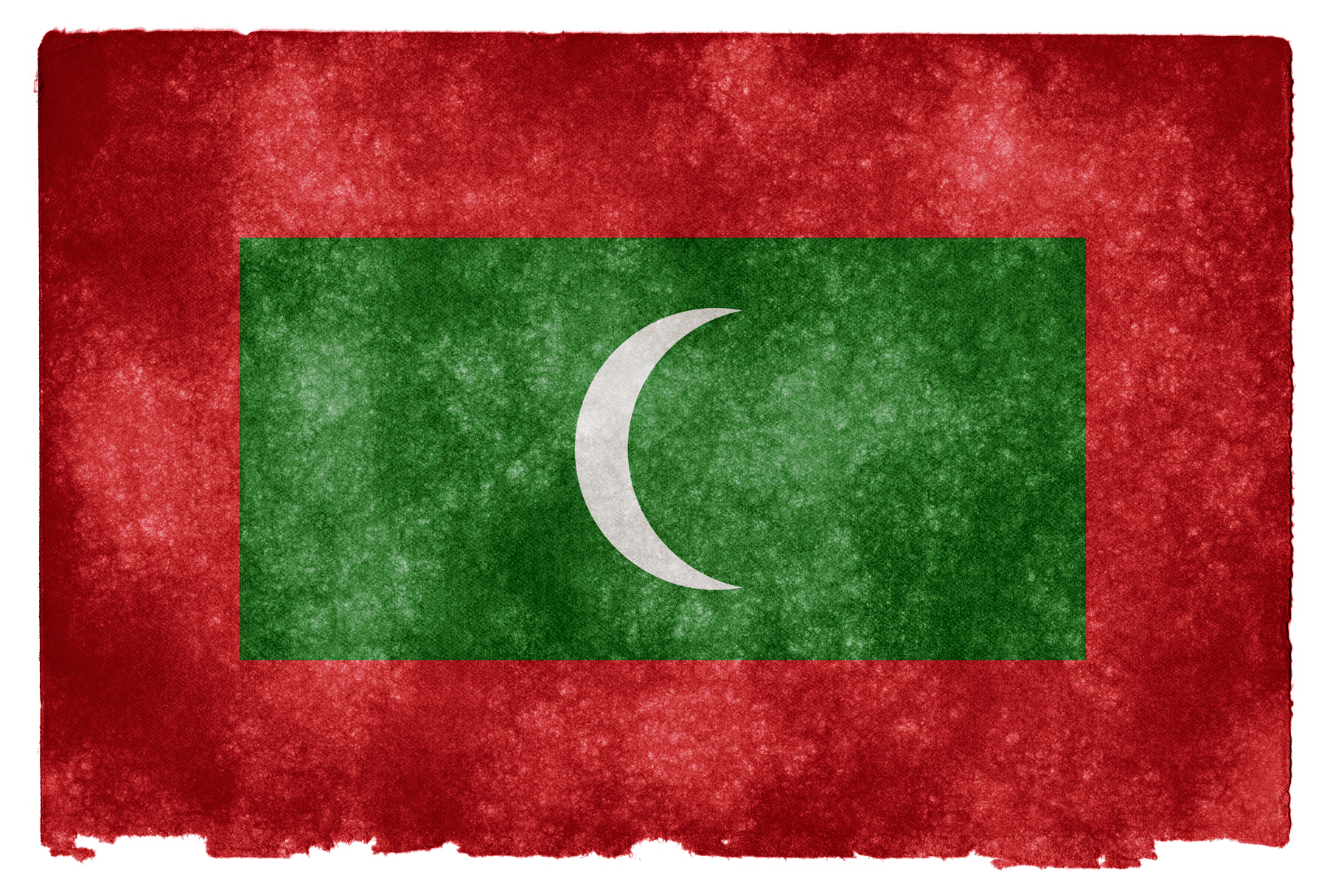 Photo Maldives Grunge Flag Aged Pride