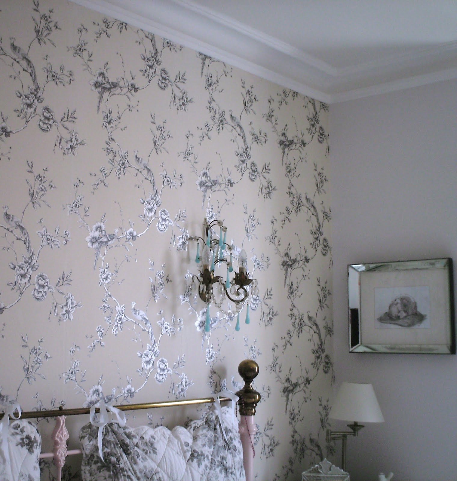 Mum creates a stunning bedroom feature wall in just a day using wallpaper  samples from BM  The Sun