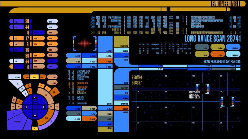 Puters Star Trek Control Lcars Starship Wallpaper Space