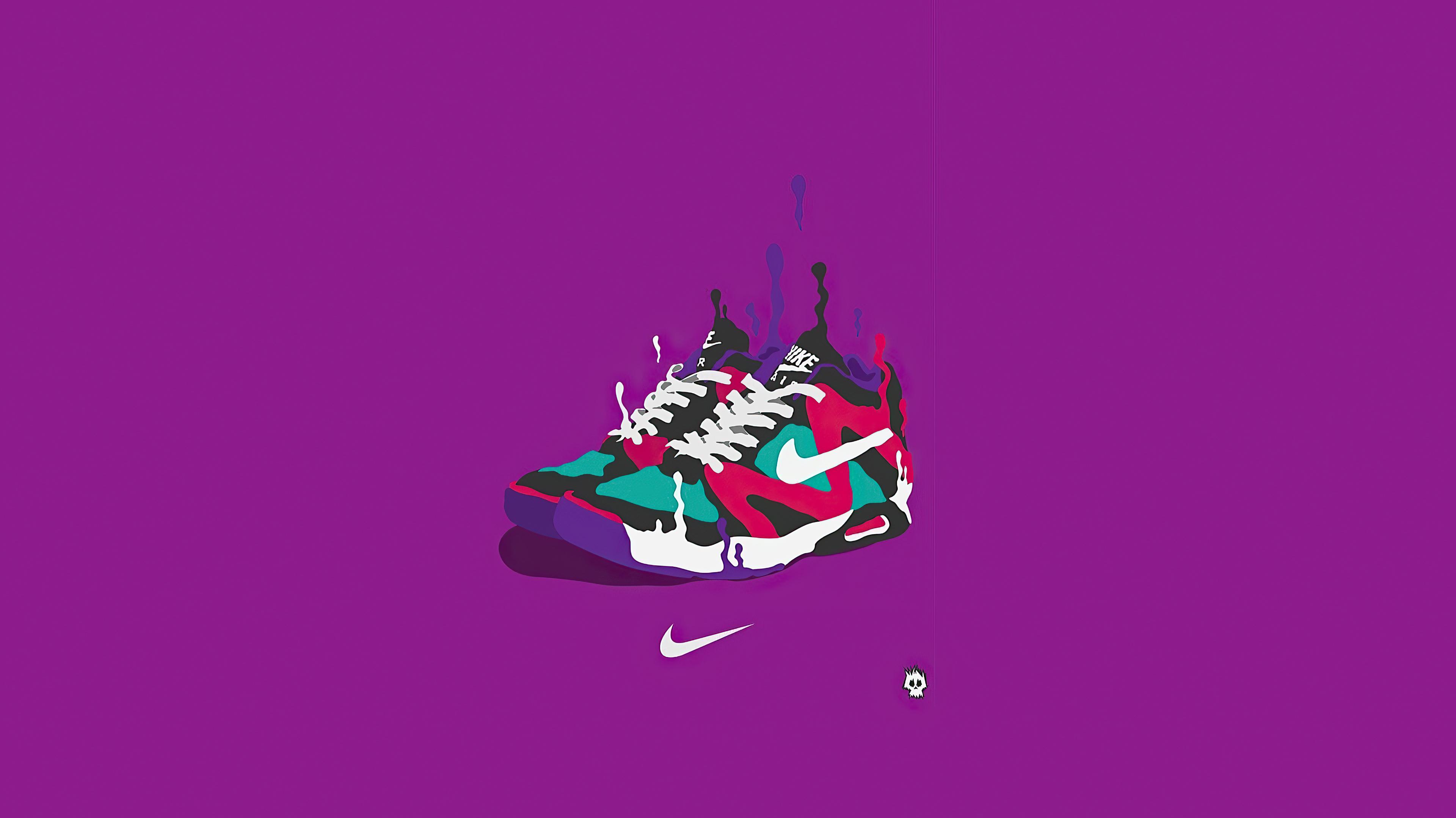 Nike Sneakes Minimal 4k Wallpaper HD Artist
