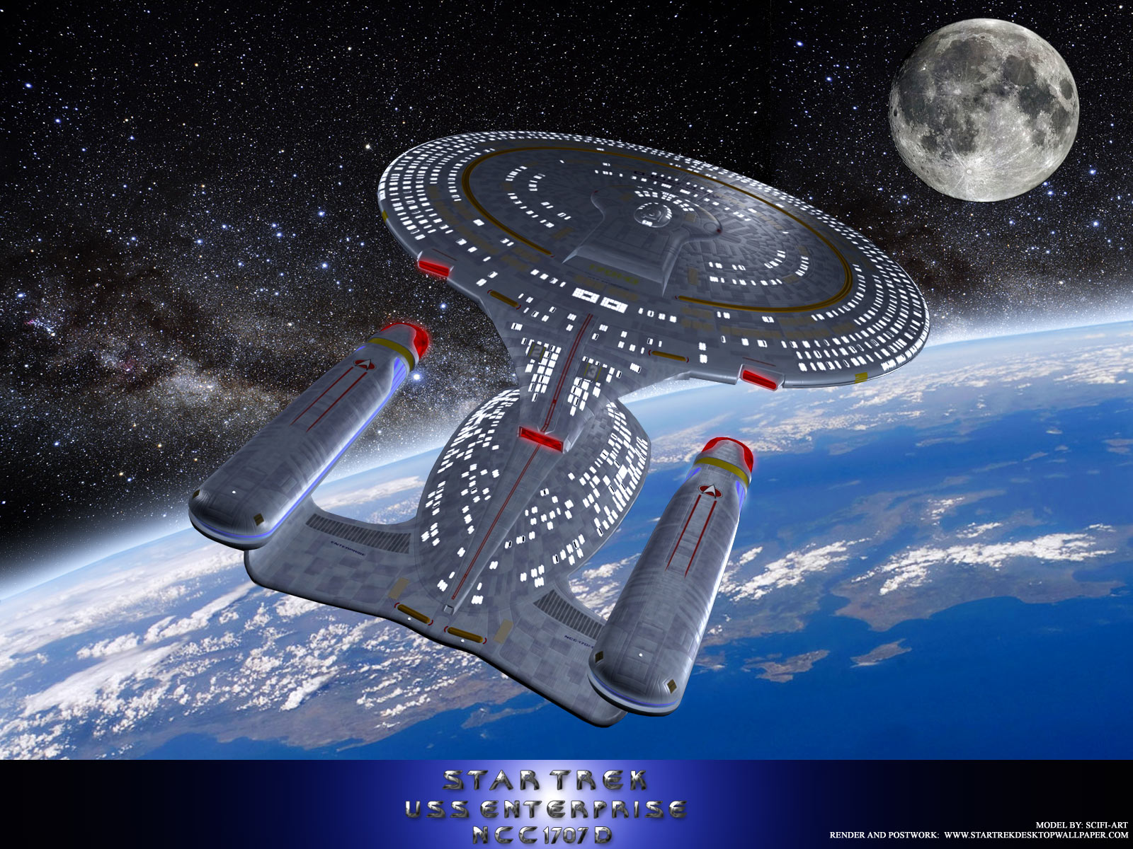 Star Trek Uss Enterprise Ncc1707d The Next Generation