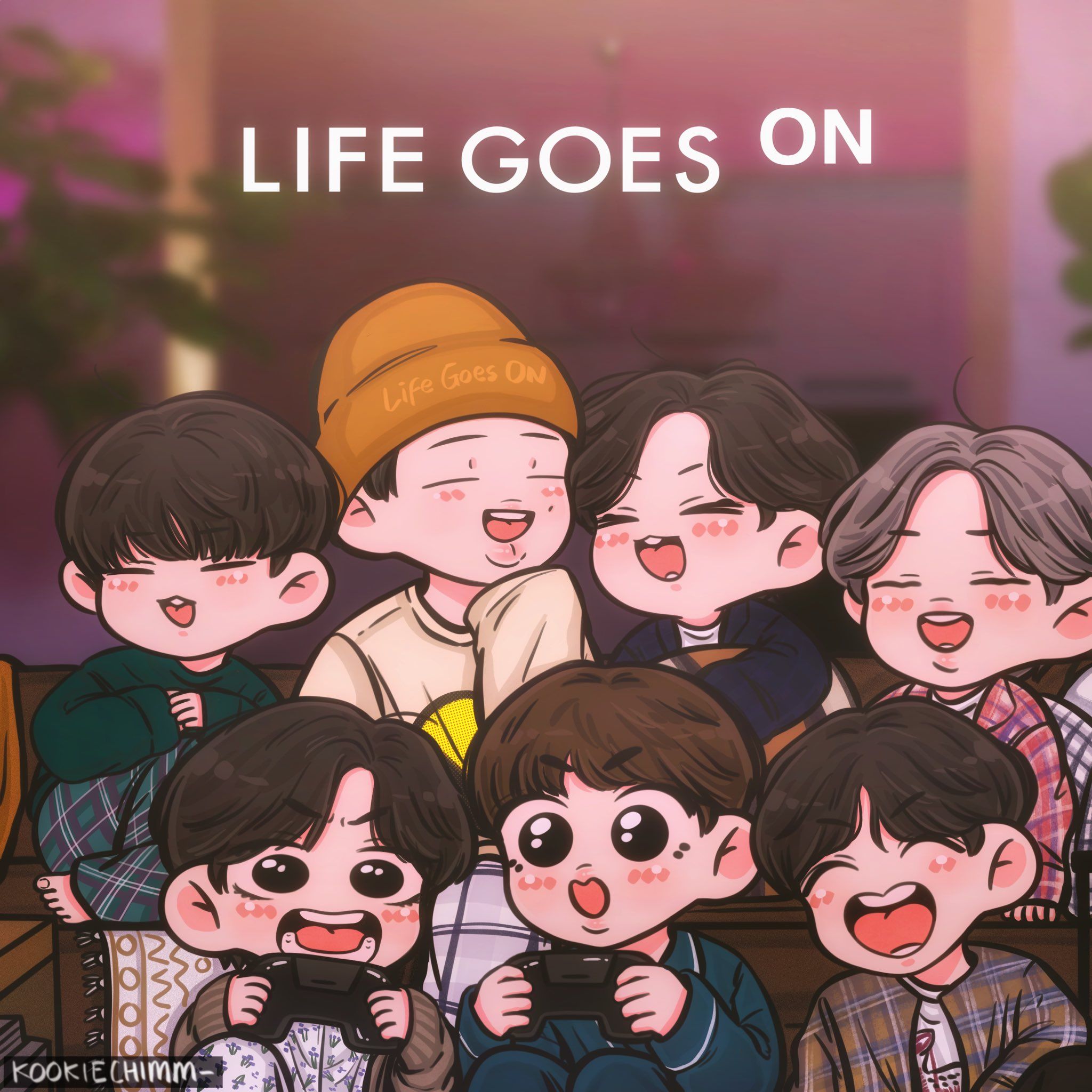 Chibi Bts Drawings Wallpaper