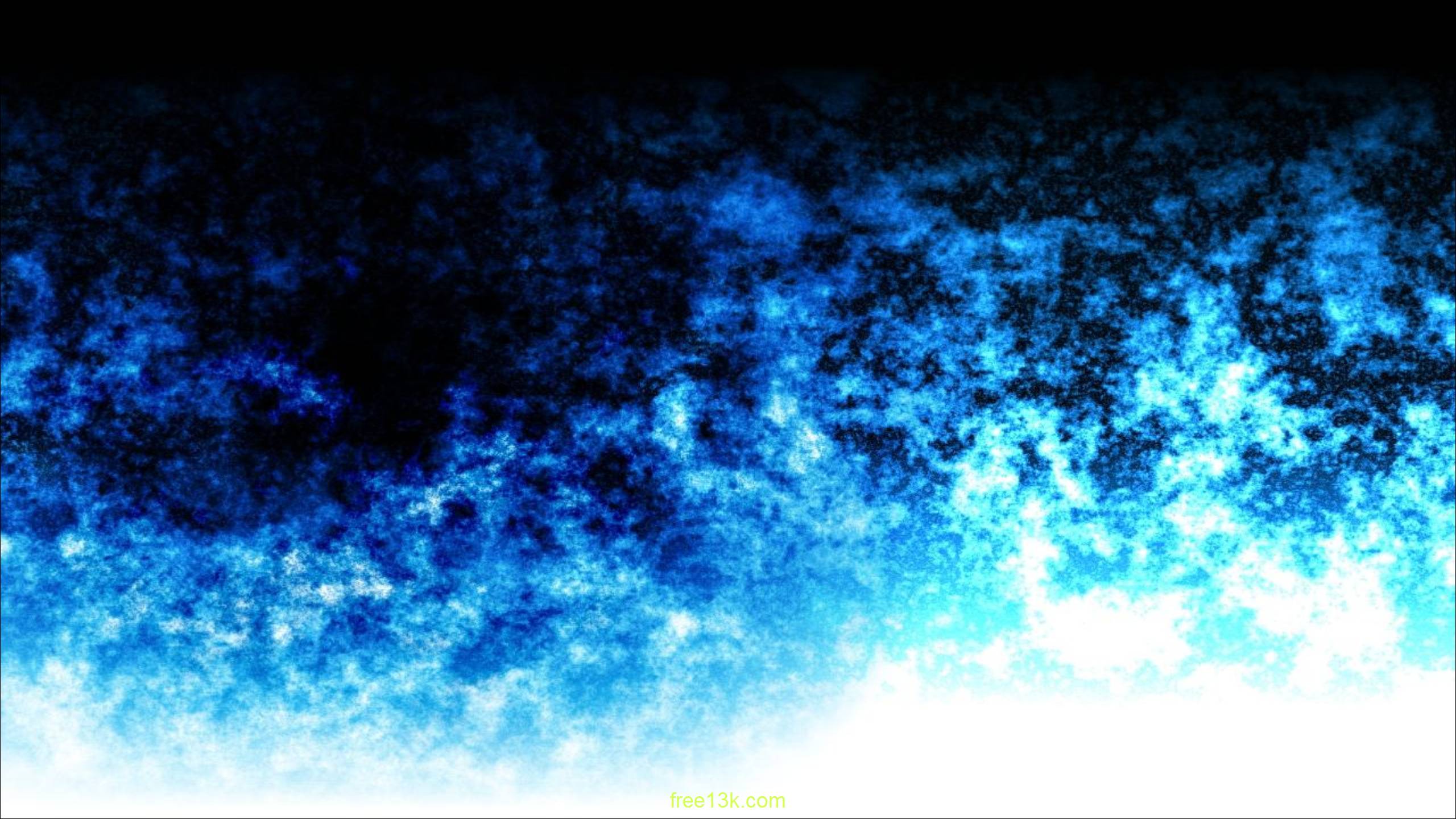 Cool Blue Abstract Frames Flames HD Wallpaper