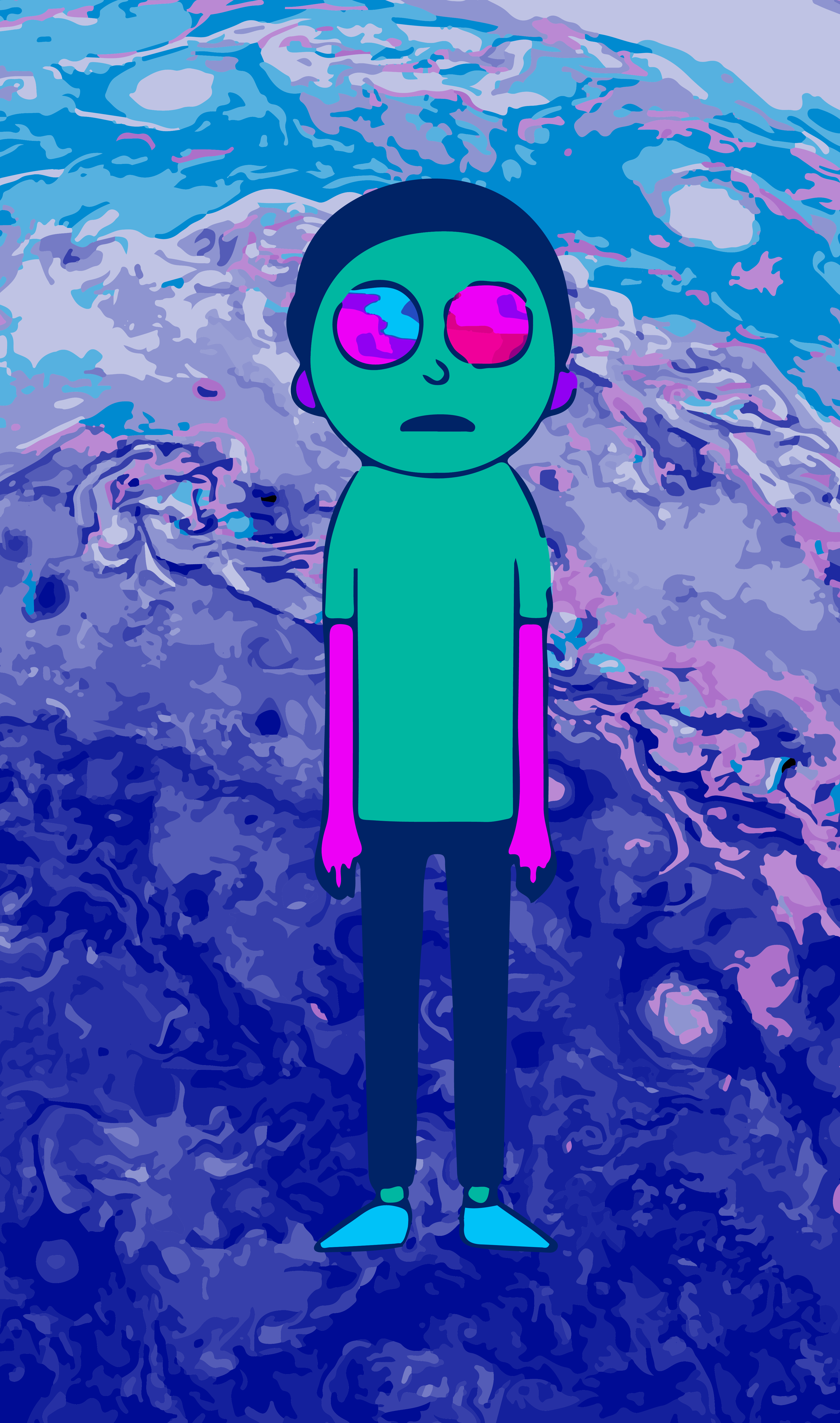 Just Made This Morty Phone Background Lsd