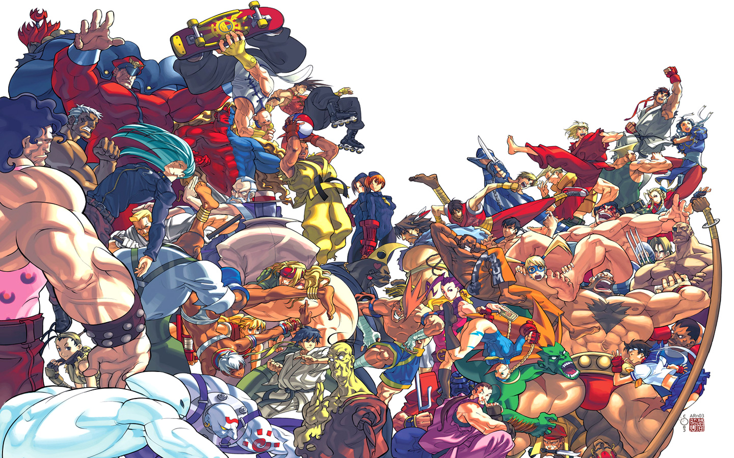The Ultimate Street Fighter Orgy Hyper Bo Wallpaper