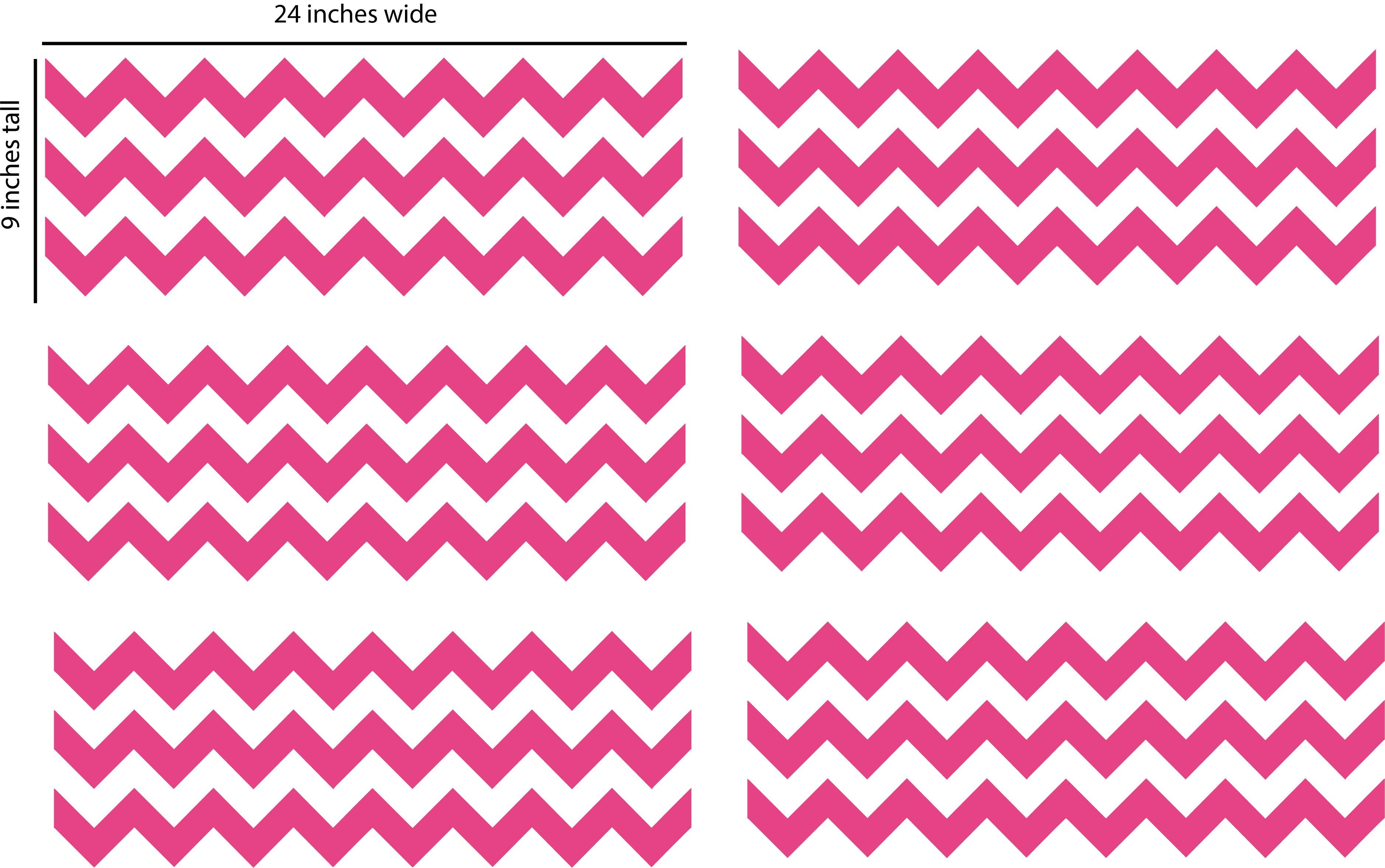 Chevron Wall Decal Border Add A With This