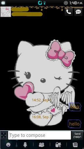 Gosms Hello Kitty Devil Angel For Android Appszoom