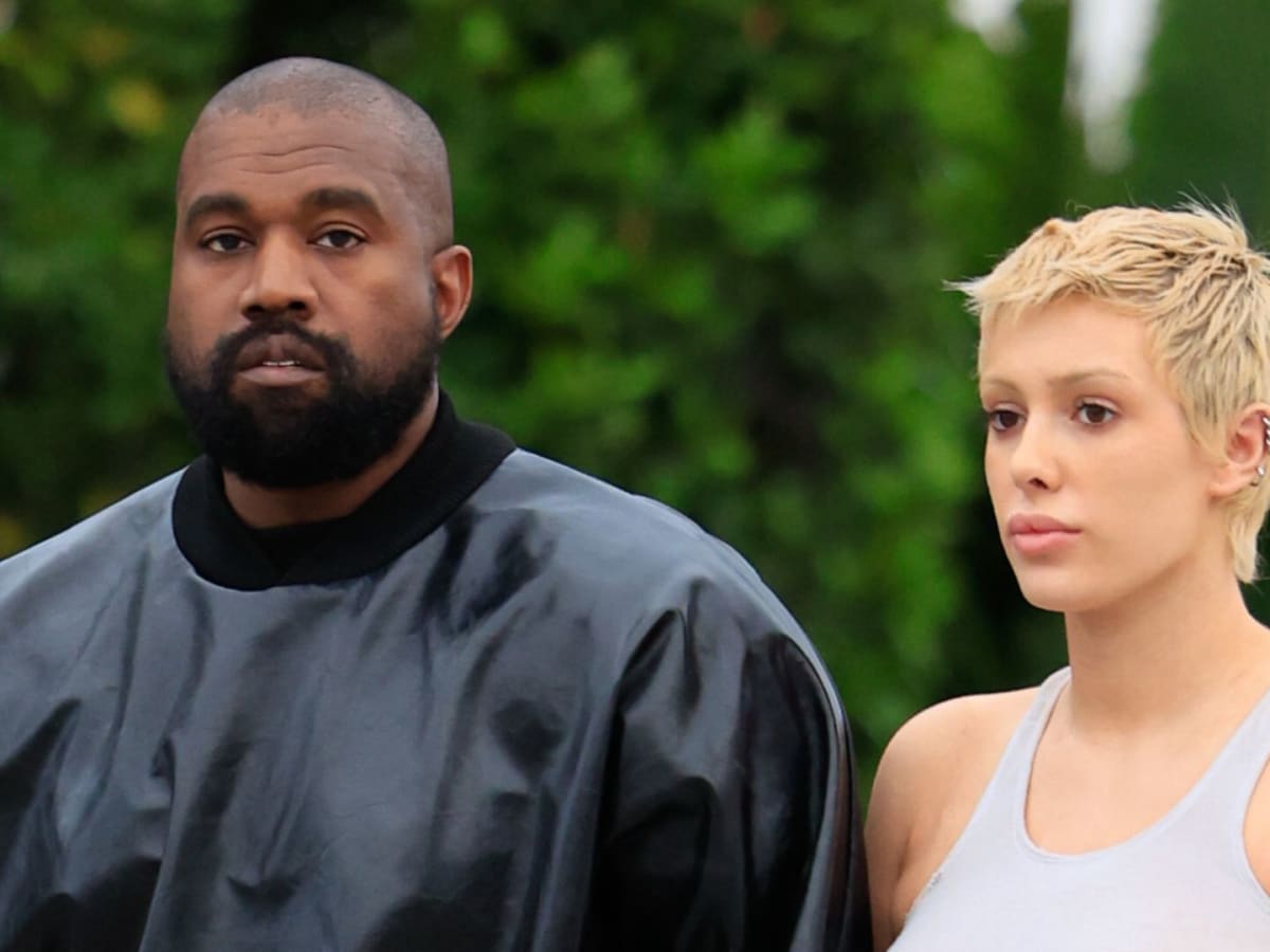 Kanye West and Bianca Censori in a candid photo
