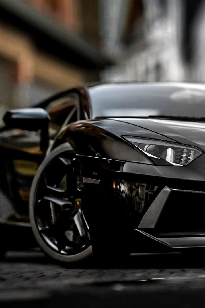 Black Lamborghini Aventador Luxury Sports Car