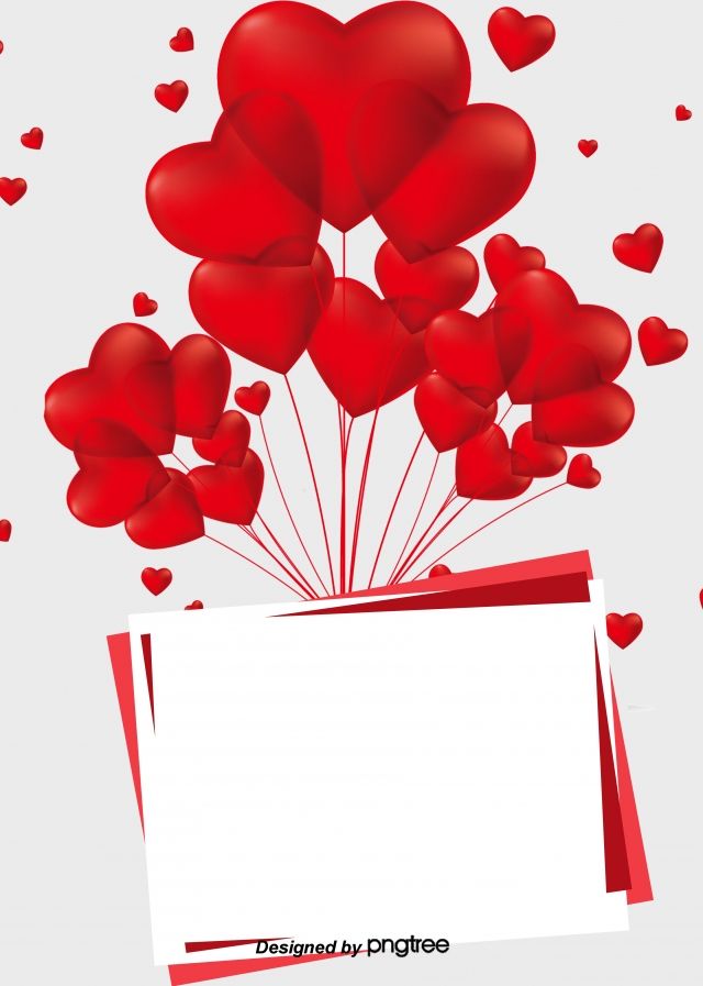 Red Love Simple White Background Valentine background