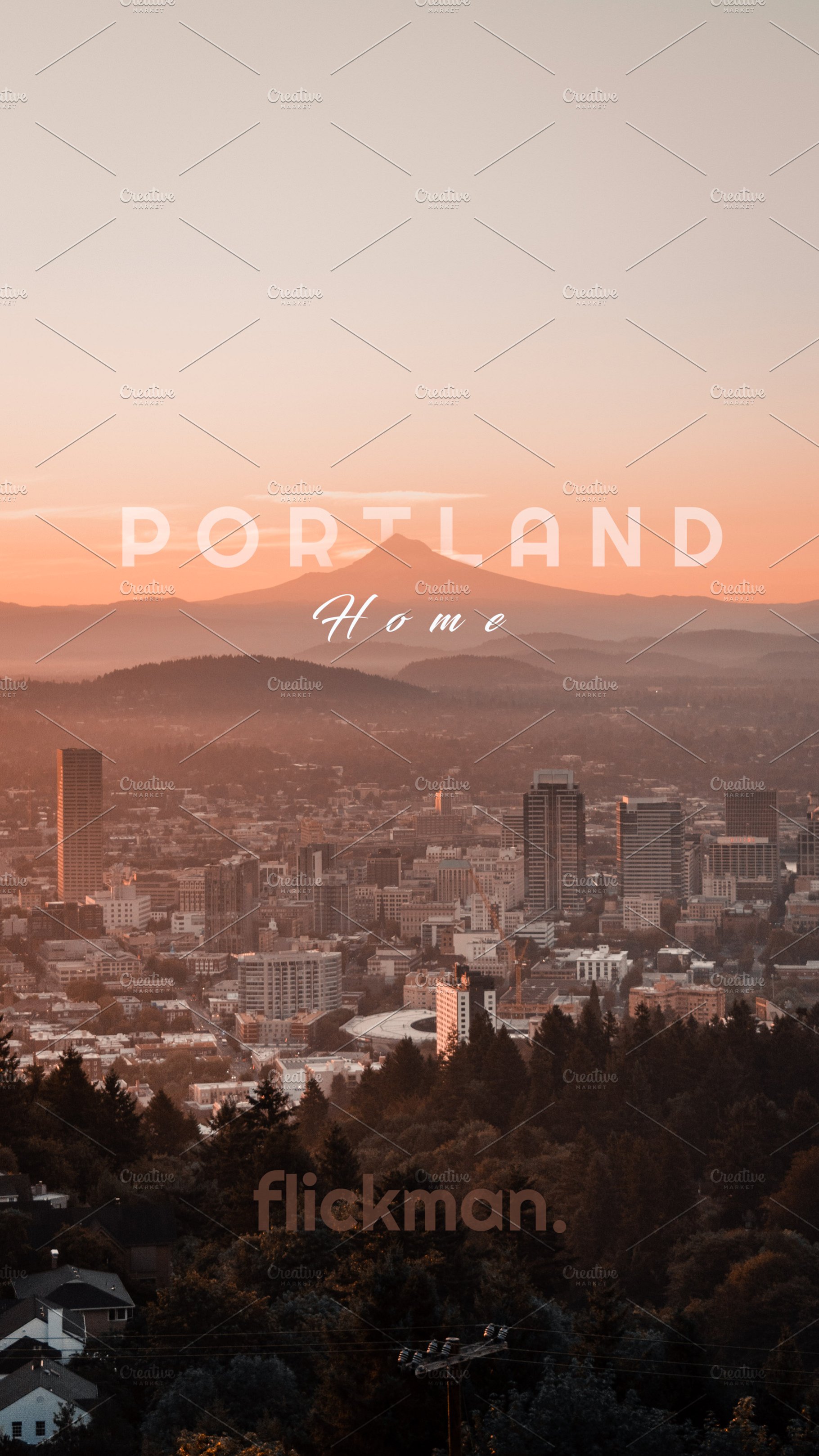 Portland Oregon iPhone Wallpaper Nature Photos Creative Market